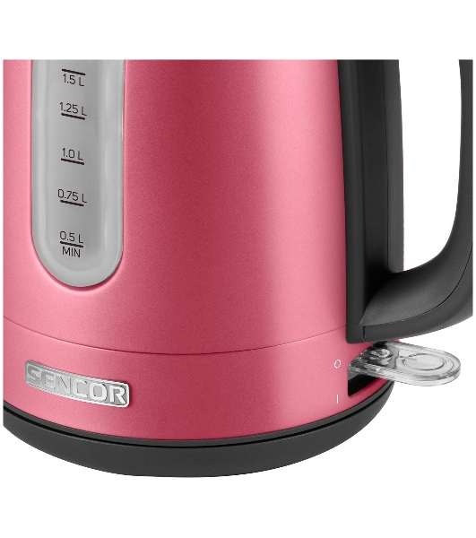 Электрочайник Sencor SWK 1774RD красный, 1.7 л, 2150 Вт, скрытый нагревательный элемент