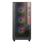 Компьютерный корпус ACD Citadel 101 ATX, черный, USB 3.0x1 + USB 2.0x2 + HD AUDIO, 1x12 см H1 argb fan at rear, 3x12см H1 argb fas at front, TG, фото2