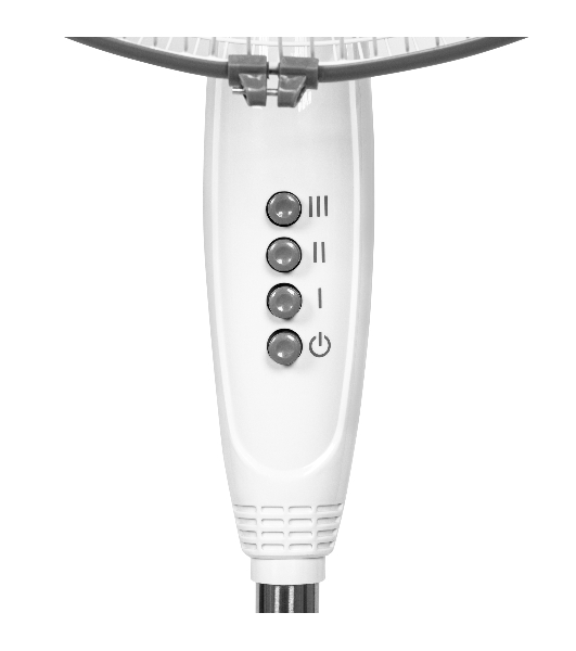 Вентилятор Ballu BFF-815W белый, напольный, 45 Вт, 3 скорости, 40 см