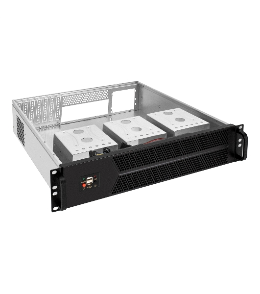 Серверный корпус ExeGate Pro 2U550-04 (RM 19', высота 2U, глубина 550, без БП, 2хUSB)