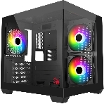 Компьютерный корпус Bloody CC-121 черный без БП mATX 7x120мм 1xUSB 2.0 1xUSB 3.0 audio, фото 1