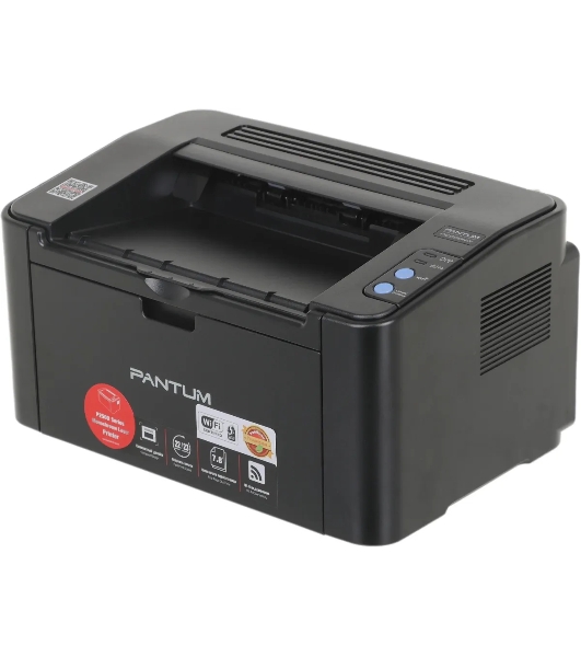 Принтер лазерный Pantum P2500NW, A4, ч/б, печ. до 22 стр/мин., 1200 x 1200 dpi, USB, RJ-45, Wi-Fi, Air Print