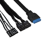 Компьютерный корпус Miditower ExeGate CP-603-UNS350 (ATX, БП UNS350 с вент. 12см, 2хUSB, аудио, черный), фото2