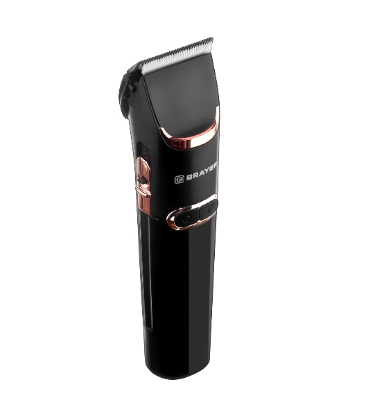 Машинка для стрижки BRAYER BR3401, LED-дисплей, 4 насад, турбо, титан. покр, регу. высоты лезвий