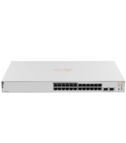 Коммутатор HPE Instant On 1830 24G 2SFP 12PoE+ 195W, 12×1 Гбит/с PoE+ + 2×1 Гбит/с SFP, настраиваемый