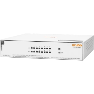 Коммутатор HPE Aruba Instant On 1430 8G Class4 PoE 64W, 8×1 Гбит/с PoE+, неуправляемый