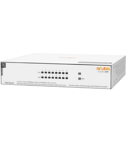 Коммутатор HPE Aruba Instant On 1430 8G Class4 PoE 64W Switch Switch