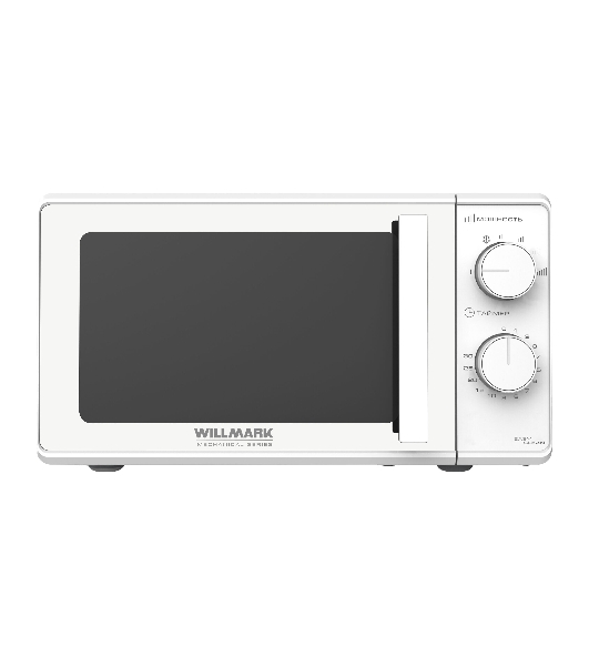 Микроволновая печь Willmark WMO-203GMW белый, 20 л, 700 Вт, переключатели - поворотный механизм