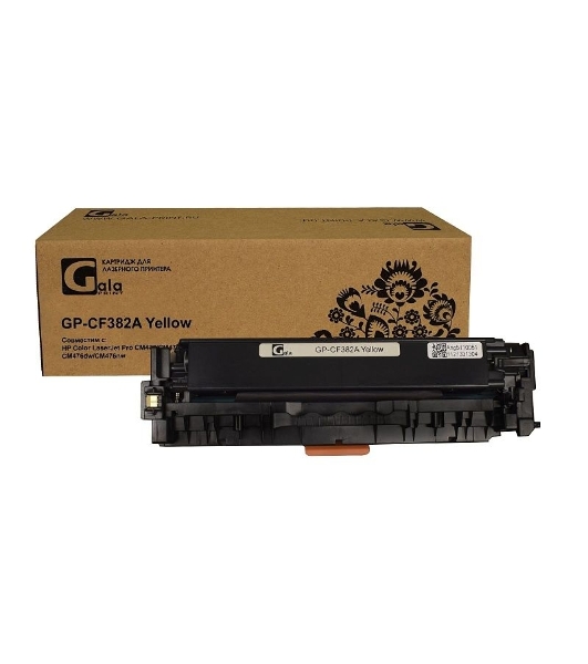 Картридж лазерный GalaPrint GP-CF382A желтый (2700 стр) для HP Color LaserJet Pro M476