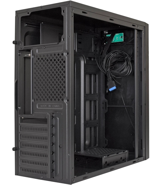 Компьютерный корпус Miditower ExeGate XP-333U-UNS400 (ATX, БП UNS400 с вент. 12см, 1хUSB/2хUSB 3.0, аудио, черный)