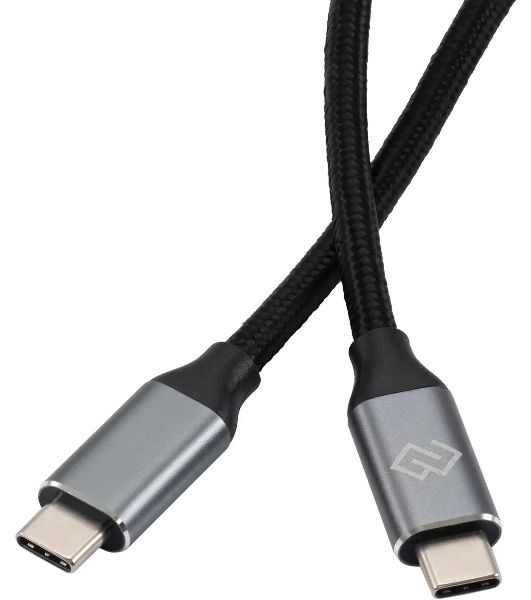 Кабель Digma D-Type-C-USB3.2-3m D-TYPE-C-USB3.2-100W-4K-3M 3м черный
