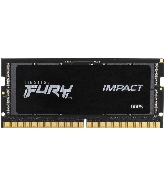 Оперативная память Kingston Fury Impact, DDR5, 16GB (1x16 GB), 5600 MHz, CL40, SO-DIMM