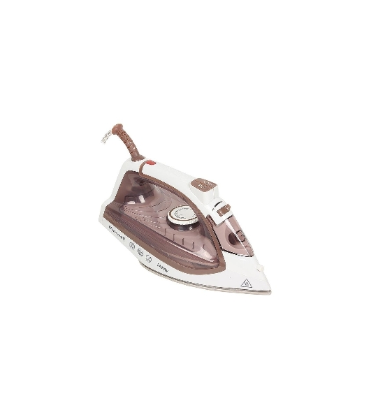 Утюг Maxwell MW-3047 белый/коричневый, 2400 Вт, 30 г/мин, 120 г/мин, 260 мл