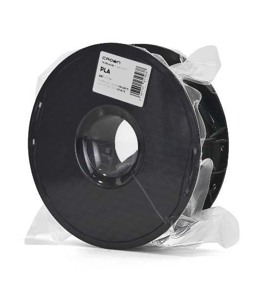 Филамент Crown Micro CM-FILPLA002B PLA 1.75 1кг черный