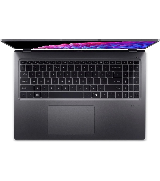 Ноутбук Acer Swift Go 16 SFG16-72-787A 16' IPS Intel Core Ultra 7 155H 32Gb SSD 1024Gb Intel Arc Win11Home серый 1.6 кг