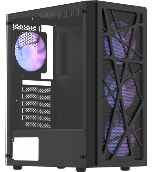 Корпус Formula Mana AR V2 Black, Midi-Tower, чёрный, 3 x 120 мм