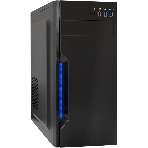 Компьютерный корпус Miditower ExeGate XP-333U-UNS400 (ATX, БП UNS400 с вент. 12см, 1хUSB/2хUSB 3.0, аудио, черный), фото 1