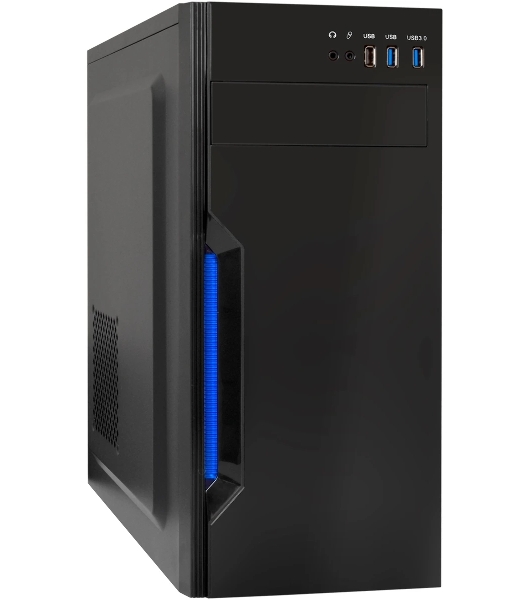 Компьютерный корпус Miditower ExeGate XP-333U-UNS400 (ATX, БП UNS400 с вент. 12см, 1хUSB/2хUSB 3.0, аудио, черный)