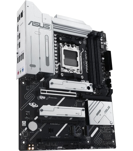 Материнская плата ASUS PRIME X870-P, AM5, AMD X870, 4xDDR5, 2xSATA, 4xM.2, 1xPCIe 5.0 x16, 2xPCIe 4.0 x1, 1xHDMI, 2xUSB-C, 1x 2.5Gb LAN, 4xUSB-A 3.2 Gen 1, 1xUSB-A 3.2 Gen 2, 4xUSB-A 2.0, 3x3.5 мм, 7.1, ATX