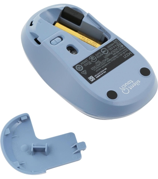 Мышь беспроводная Logitech M221 голубой, 1000 dpi, радиоканал, USB, кнопки - 3