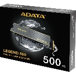 Накопитель SSD ADATA LEGEND 860, 500Gb, PCIe 4.0 x4, M.2 2280, NVMe, R/W 5000/3000, с радиатором, фото4