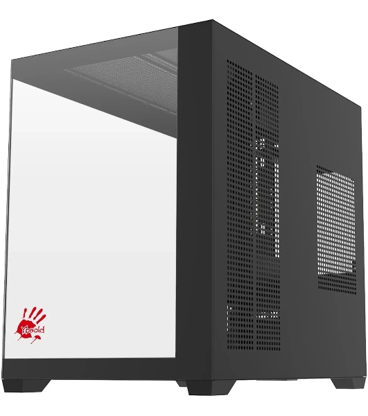 Компьютерный корпус Bloody CC-122 черный без БП ATX 10x120мм 1xUSB2.0 1xUSB3.0 audio