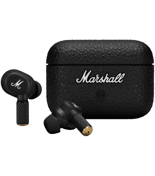 Наушники TWS Marshall Motif II черный, внутриканальные, Bluetooth, активное шумоподавление, беспроводная зарядка, до 6 ч