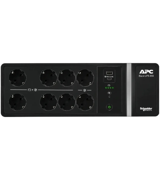 Источник бесперебойного питания APC Back-UPS ES/850ВА/520Вт/8xSchuko CEE 7 (евророзетка)