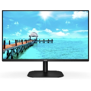 Монитор 27' AOC 27B2DM, VA 1920x1080, 75 Гц, 4 мс, 16:9, 250 кд/м², 1xHDMI, 1xDVI-D, 1xVGA, 1x3.5 мм, черный