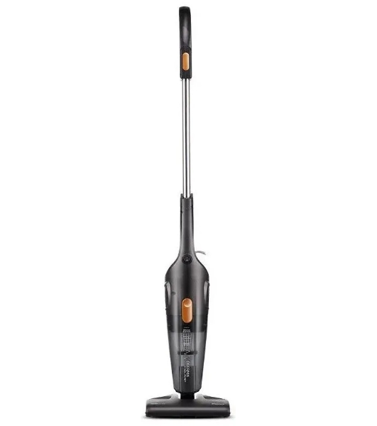 Пылесос вертикальный Deerma DX115C черный, питание от сети, 600 Вт, уборка сухая, пылесборник 1.2 л
