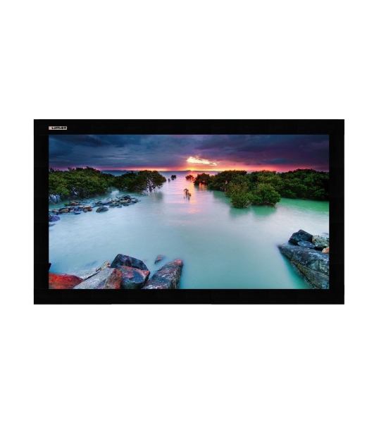 Экран Lumien Cinema Home 130x219 см (раб. область 114х203 см) (92') Matte White, алюминиевая рама обтянутая черным бархатом 16:9 (2 места) [LCH-100102]