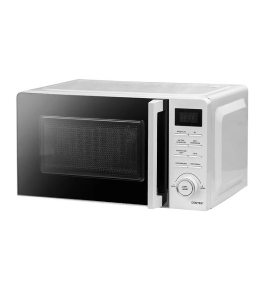 Микроволновая печь Centek CT-1562 белый/черный, 20 л, 700 Вт, переключатели - поворотный механизм, кнопки