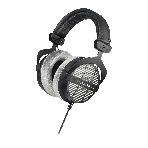 Проводные наушники Beyerdynamic DT 990 PRO 80 OHMS черный/серый, полноразмерные, открытая конструкция, велюровые амбушюры, фото 1