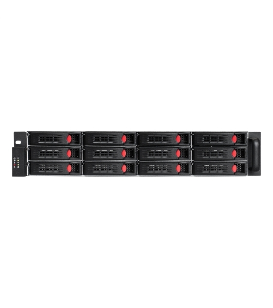 Серверный корпус ExeGate Pro 2U550-HS12 (RM 19', высота 2U, глубина 550, без БП, 12xHotSwap, USB)