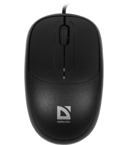 Мышь проводная Defender Datum MS-980 черный, 1000 dpi, USB, кнопки - 3
