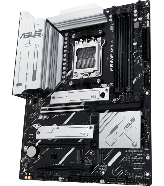 Материнская плата ASUS PRIME X870-P, AM5, AMD X870, 4xDDR5, 2xSATA, 4xM.2, 1xPCIe 5.0 x16, 2xPCIe 4.0 x1, 1xHDMI, 2xUSB-C, 1x 2.5Gb LAN, 4xUSB-A 3.2 Gen 1, 1xUSB-A 3.2 Gen 2, 4xUSB-A 2.0, 3x3.5 мм, 7.1, ATX