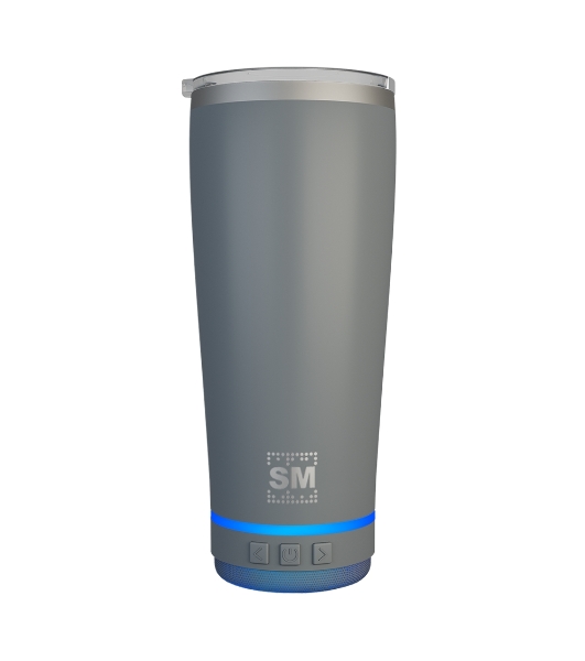 Термокружка с портативной колонкой Soundmax SM-TC001 серый