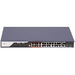 Коммутатор Hikvision DS-3E0326P-E(C), 24×1 Гбит/с PoE + 2×1 Гбит/с Combo (RJ45/SFP) + 2×1 Гбит/с SFP, неуправляемый, фото 1