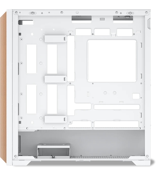Компьютерный корпус без блока питания SAMA Z60 белый, Midi-Tower, TG, 4x140мм ARGb, 2xUSB 3.0 + 1xUSB 3.1 Type-C, E-ATX, ATX, mATX, mITX белый