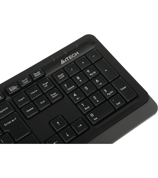 Комплект клавиатура+мышь A4Tech FStyler F1010 проводной, USB, 1600 DPI, чёрный