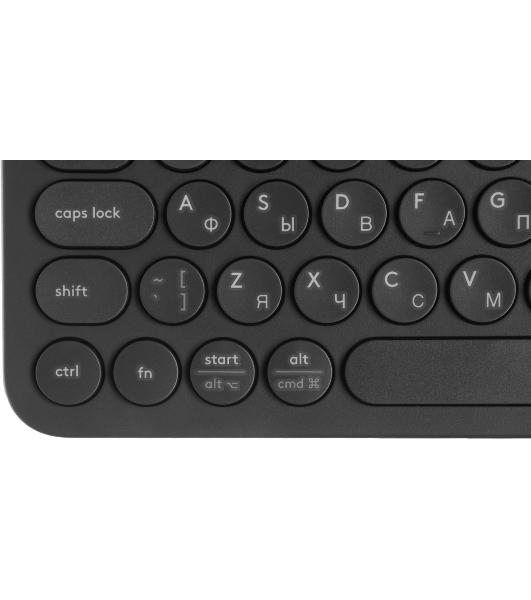 Клавиатура Logitech K380 беспроводная, Bluetooth, серый