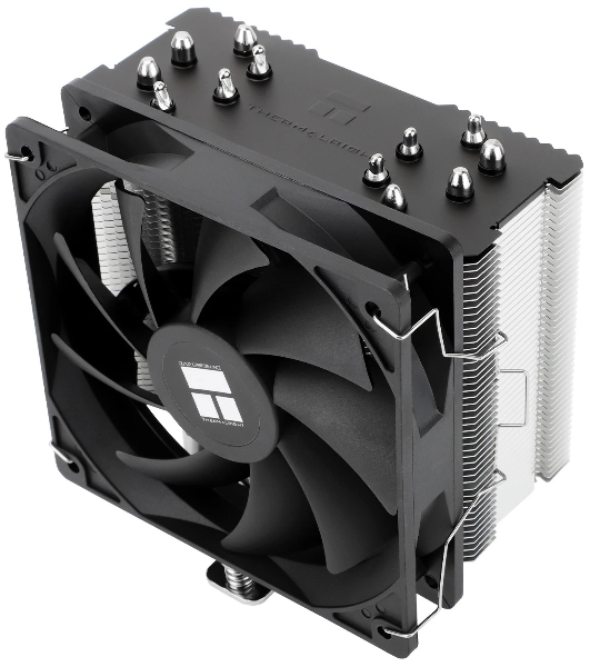 Кулер для процессора Thermalright Burst Assassin 120 SE черный/серебристый (4-pin PWM, 148мм, Al/Cu, 6x6мм, 1x120мм, 66.17CFM, 25.6dBA, 1550RPM, S: 1851/1700/1200/115X, AM5/AM4)