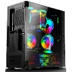 Компьютерный корпус SOEYI 'AX8-B20 SOEYI ATX case with черный coating front panel with flat bigger mesh, without', фото3