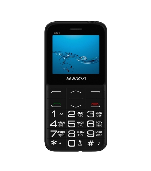 Мобильный телефон Maxvi B231 черный