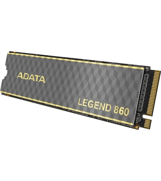 Накопитель SSD ADATA LEGEND 860, 500Gb, PCIe 4.0 x4, M.2 2280, NVMe, R/W 5000/3000, с радиатором
