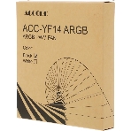 Вентилятор для корпуса Accord ACC-YF14 ARGb 140х140x25 черный 4-pin (ACC-YF14 ARGb BLACK) brown box, фото2