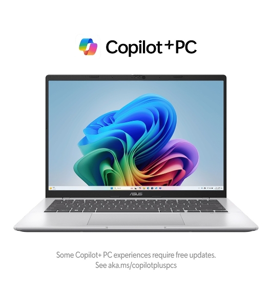 Ноутбук ASUS X1407QA-LY099W 14'(1920x1200 (матовый) IPS)/Qualcoмм Snapdragon X X1-26-100(2.98Ghz)/16Gb/1024PCISSDGb/noDVD/Cam/BT/WiFi/50WHr/war 1y/1.49kg/Cool Silver/Win 11Home