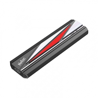 Внешний SSD Netac ZX20L, 1TB, USB 3.2 Gen 2x2 Type-C, R/W 2000/1800, черный