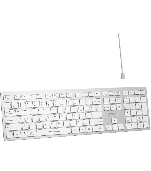 Клавиатура беспроводная A4Tech Fstyler FBX50C, USB, Bluetooth/Радиоканал, белый