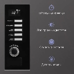 Встраиваемая микроволновая печь Zigmund & Shtain BMO 21 B черный, 20 л, 1200 Вт, переключатели - поворотный механизм/кнопки, фото3